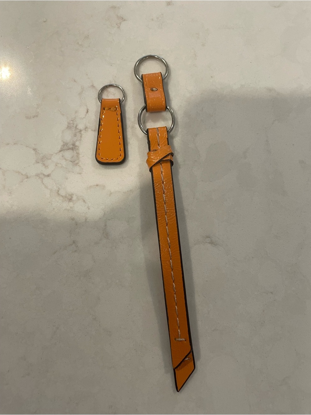 Coach replacement zipper pulls- orange